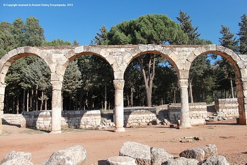 Umayyad Arcades, Anjar (by Fatema AlSulaiti, Copyright)