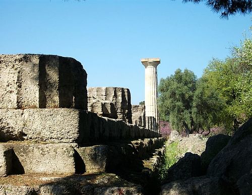 Crepidoma, Temple of Zeus, Olympia