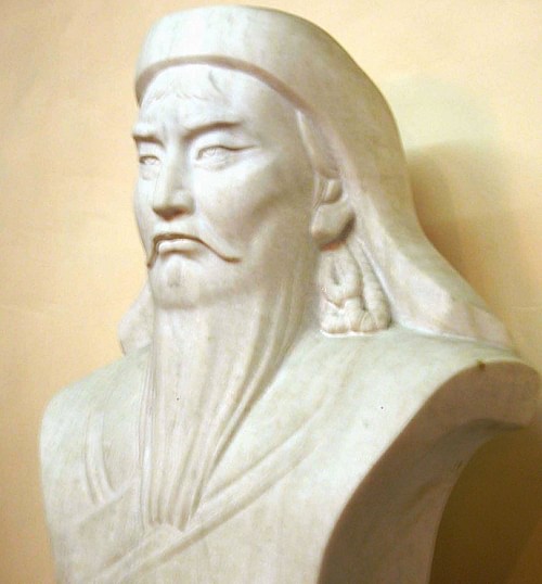 Bust of Genghis Khan (by Jim Garamone, Public Domain)