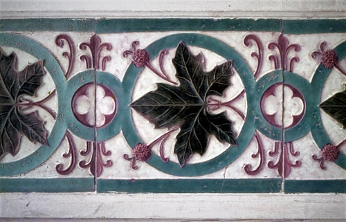 Art Nouveau Portuguese Ceramic Tile