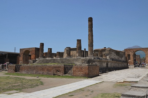 The Temple of Jupiter in the Forum of Pompeii