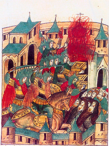 O saque dos mongóis em Suzdal