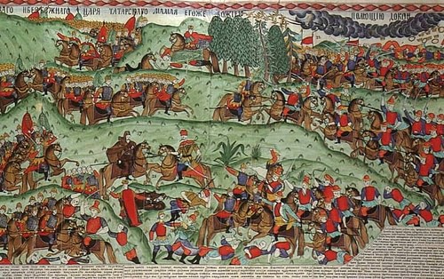 A Horda Dourada derrotada em Kulikovo (por The Deceiver, Public Domain)
