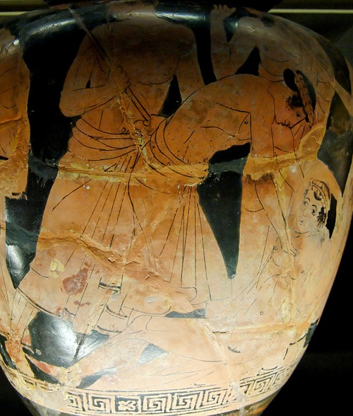 Red-figure Stamnos Depicting Philoctetes