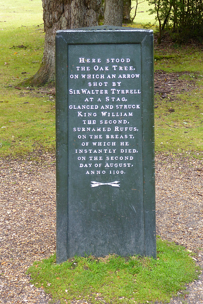 Rufus Stone,  New Forest