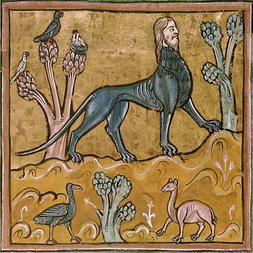 Manticore (by British Library, Public Domain)