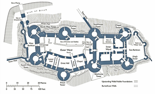 Plan of Conwy Castle
