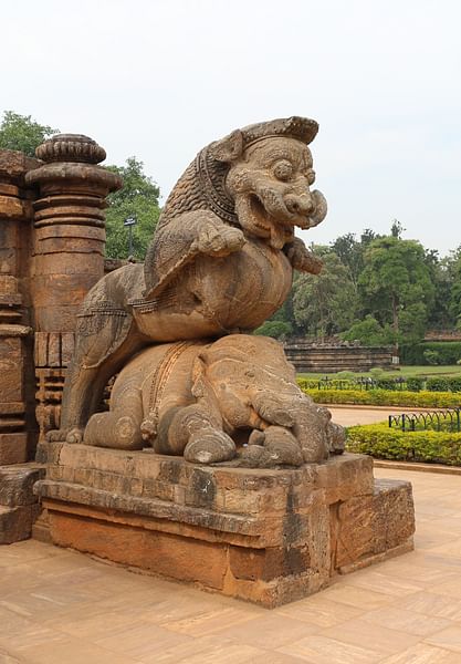 Rampant Lion, Konarak Temple