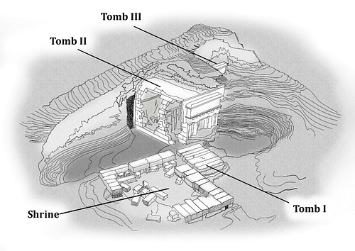 Model of the Shrine & Tombs Under the Great Tumulus, Vergina