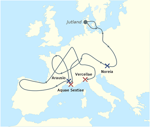 Migration of the Cimbri