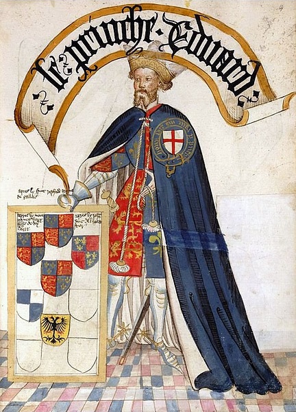 Edward the Black Prince sebagai Knight of the Garter