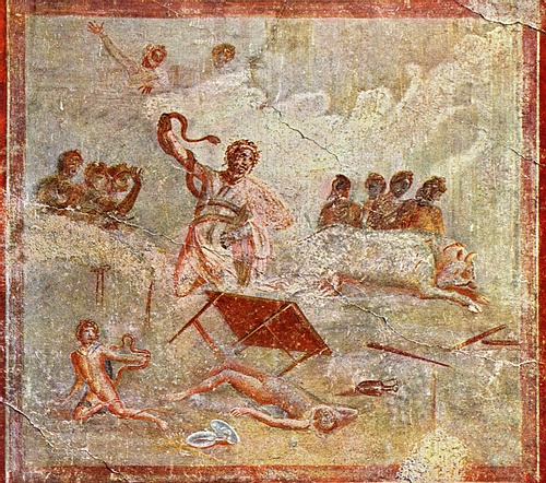 Fresco of Laocoön in the Casa del Menandro