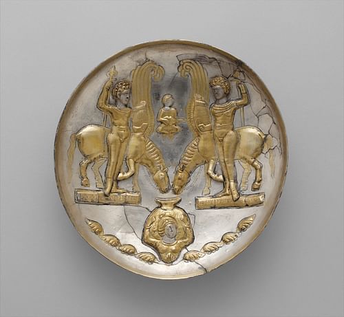 Sassanian Plate with Winged Horses