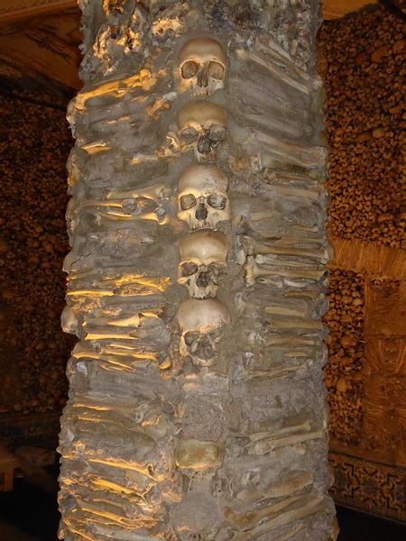 Capela dos Ossos Bone Pillar