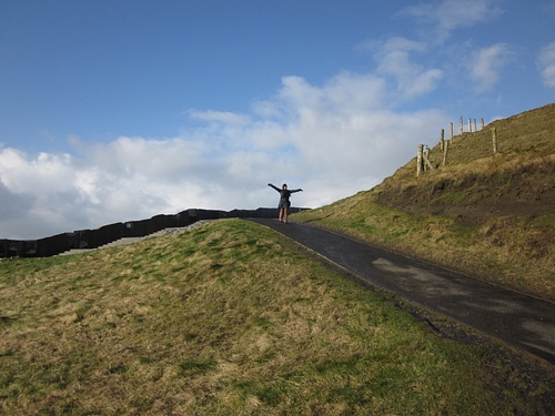 Visitor to Cliffs of Moher, Ireland