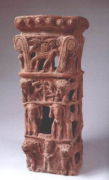 Pedestal for the Figure of a Deity, Taanach (by The Israel Museum, Jerusalem, Copyright)
