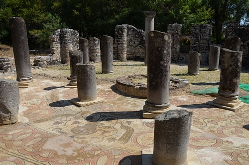 Baptistery in Butrint, Albania