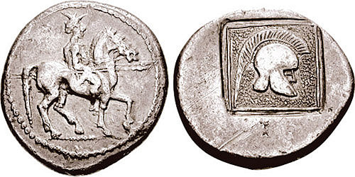 Tetradrachm Minted during the Reign of Alexander I of Macedon (by CNG Coins, CC BY-SA)