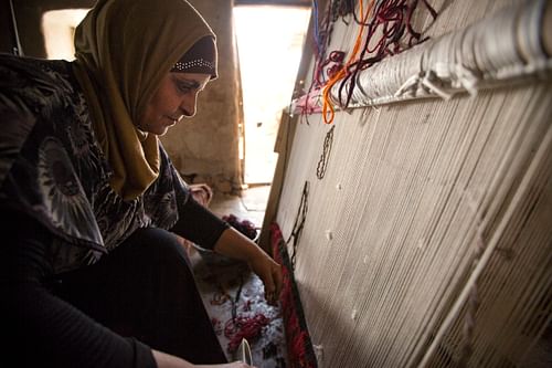 Woman Weaving, Lebanon