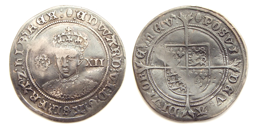 Silver Shilling of Edward VI of England
