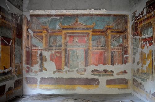Oecus with Second Pompeian Style Fresco, Oplontis Villa Poppaea