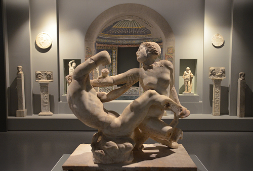 Statue Group of Satyr and Hermaphrodite