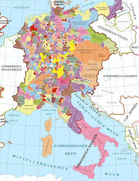 Holy Roman Empire in the 13th century CE