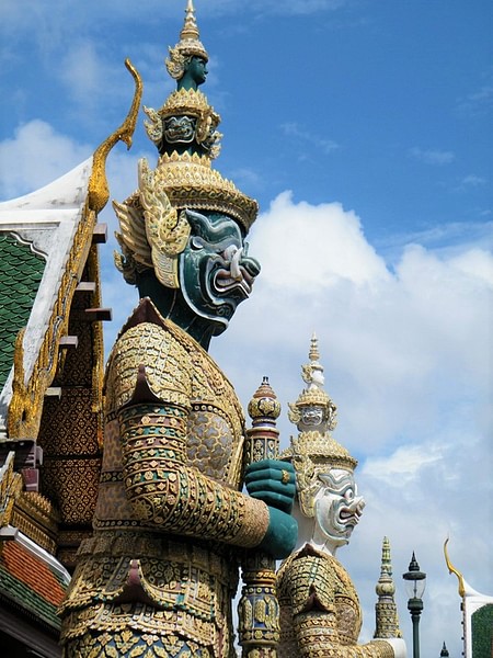 Yaksha or Demon Guardians at the Temple of the Emerald Buddha