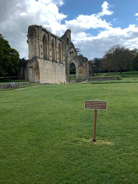 Ancient Burial Site of King Arthur and Guinevere at Glastonbury Abbey