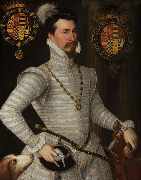 Robert Dudley, 1st Earl of Leicester (by Unknown Artist, Public Domain)