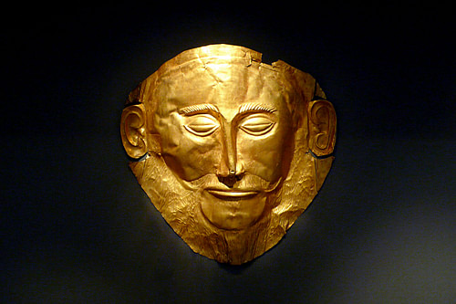 Death Mask of Agamemnon (by Xuan Che, CC BY)