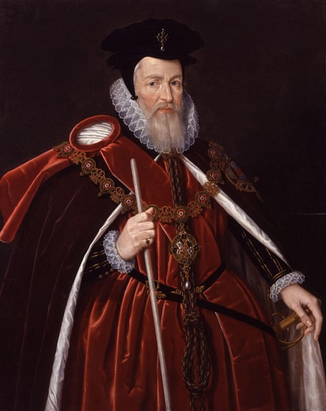 William Cecil, Lord Burghley (by Unknown Artist, Public Domain)