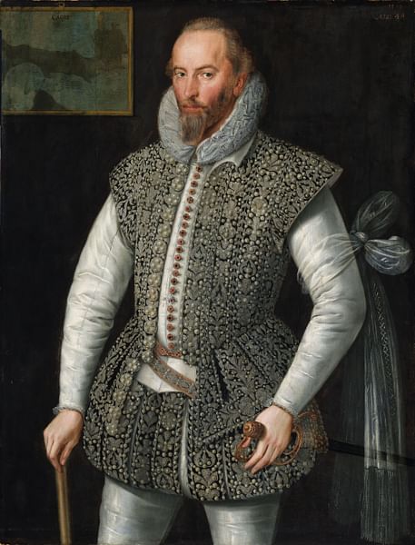 Sir Walter Raleigh by Segar (by William Segar, Public Domain)