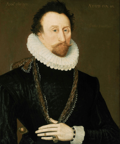 Sir John Hawkins Portrait (by Unknown Artist, Public Domain)