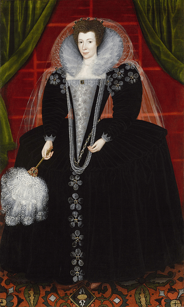 Dama Isabelina con Vestido de Farthingale.