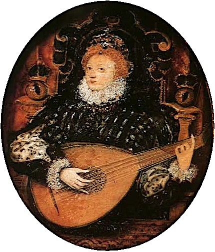 Elizabeth I Playing the Lute