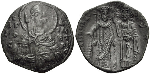 Coin of Manuel Komnenos Doukas (by Classical Numismatic Group, Inc., CC BY-SA)