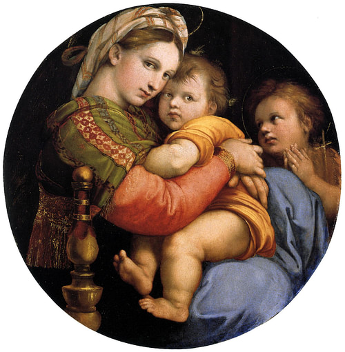 Madonna della Sedia by Raphael (by Raphael, Public Domain)