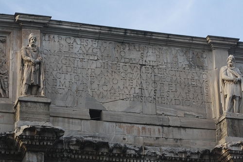 Inscription, Arch of Constantine I