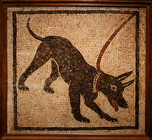 Roman Guard Dog Mosaic