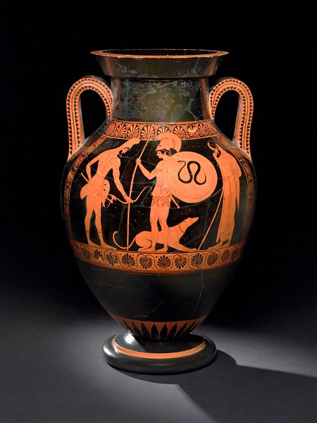 Amphora with Warrior and Dog