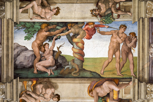 Temptation & Expulsion from Paradise, Sistine Chapel