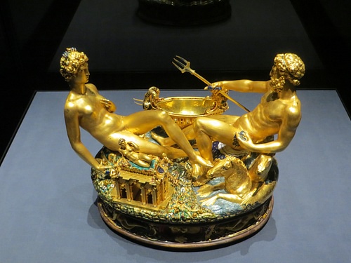 Gold Salt Cellar by Cellini