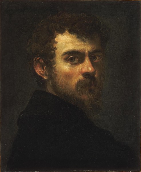 Tintoretto Self-Portrait (by Tintoretto, Public Domain)