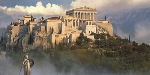 Acrópole em Atenas (impressão artística) (por Mohawk Games, Copyright)