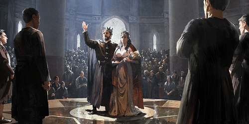 Orta Çağ’da Kadınlar 7 Mitolojiler.com Artist's Impression of a Medieval Wedding