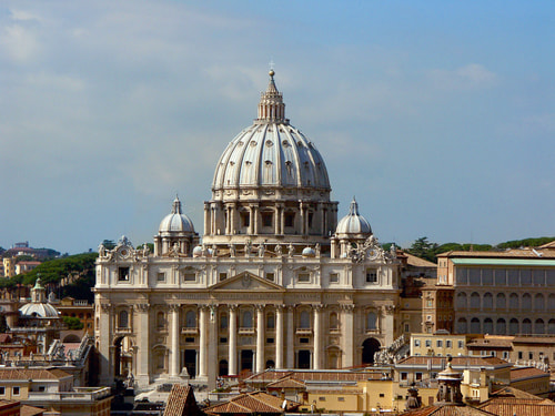 Saint Peter's Basilica, Rome (by Wolfgang Stuck, Public Domain) Saint Peter's Basilica, Rome (by Wolfgang Stuck, Public Domain)