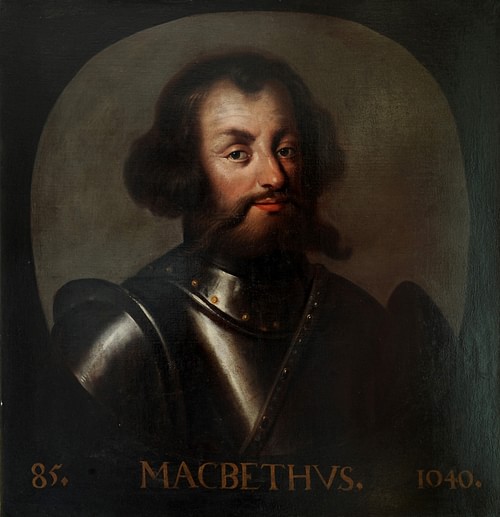 Posthumous Portrait of Macbeth, King of Scotland (by Jacob Jacobsz de Wet II, Public Domain) Posthumous Portrait of Macbeth, King of Scotland (by Jacob Jacobsz de Wet II, Public Domain)