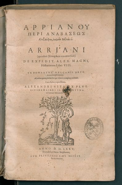 Anabasis of Alexander (by BEIC Digital Library, Public Domain)