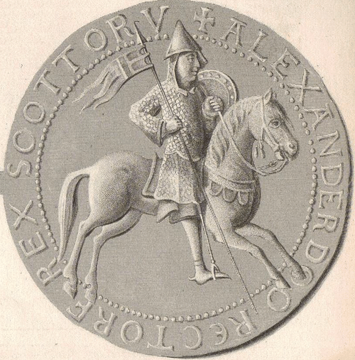 Seal of Alexander I of Scotland (by Unknown Artist, Public Domain)